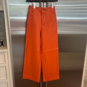 Maeve Orange Wide-Leg Pants